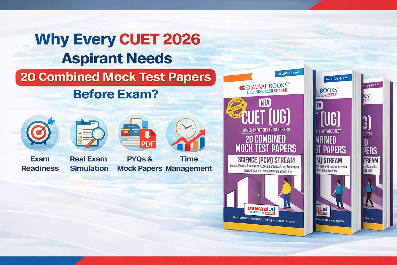 Why Every CUET 2026 Aspirant Needs 20 Combined Mock Test Papers Before Exam?