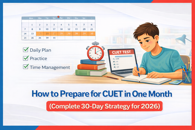 How to Prepare for CUET in One Month (Complete 30-Day Strategy for 2026) 