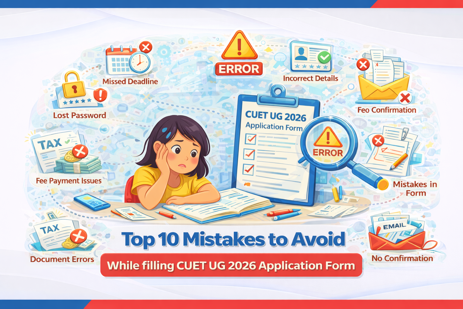 Top 10 Mistakes to Avoid While Filling the CUET UG 2026 Application Form