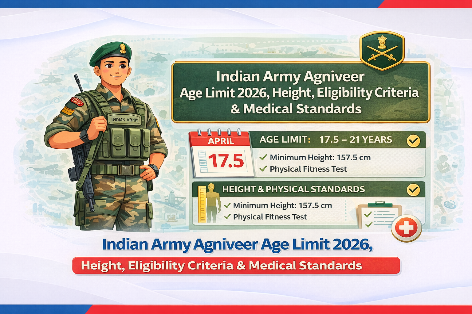 Indian Army Agniveer Age Limit 2026, Height, Eligibility Criteria & Medical Standards