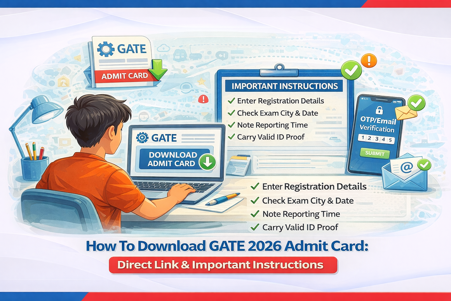 How To Download GATE 2026 Admit Card: Direct Link & Important Instructions