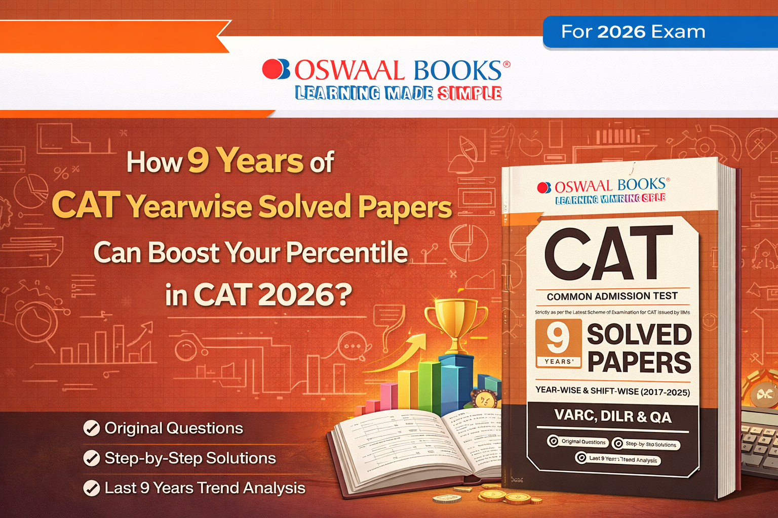 How 9 Years of CAT Yearwise Solved Papers Can Boost Your Percentile in CAT 2026