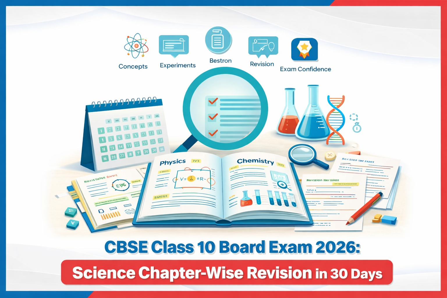 CBSE Class 10 Board Exam 2026: Science Chapter-Wise Revision in 30 Days