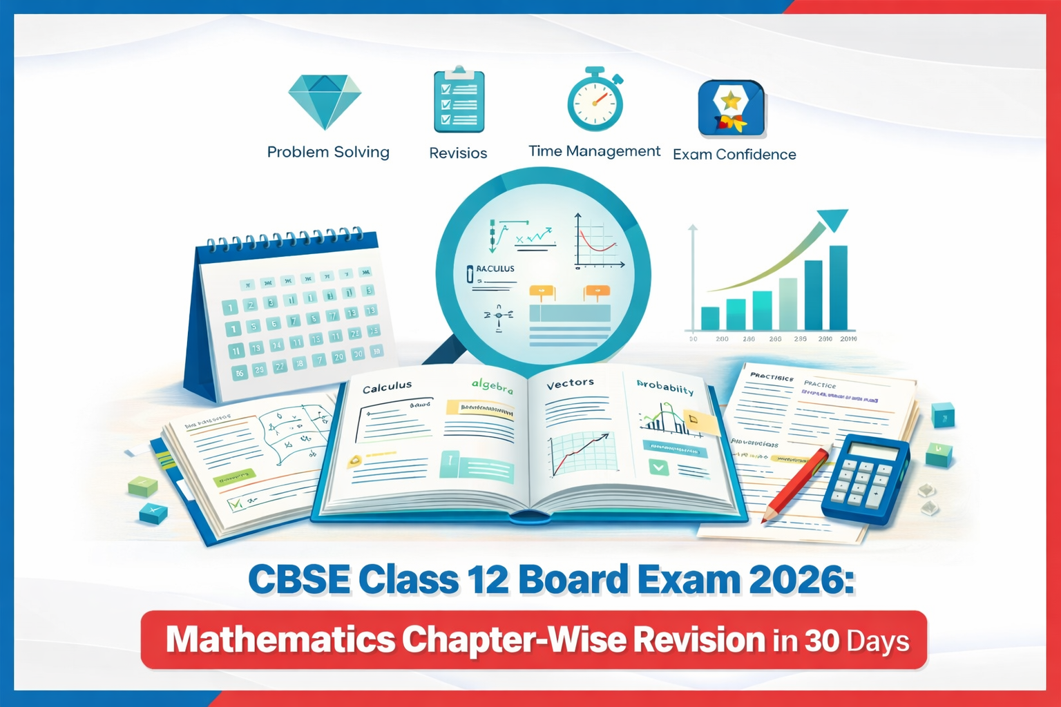 CBSE Class 12 Board Exam 2026: Mathematics Chapter-Wise Revision in 30 Days