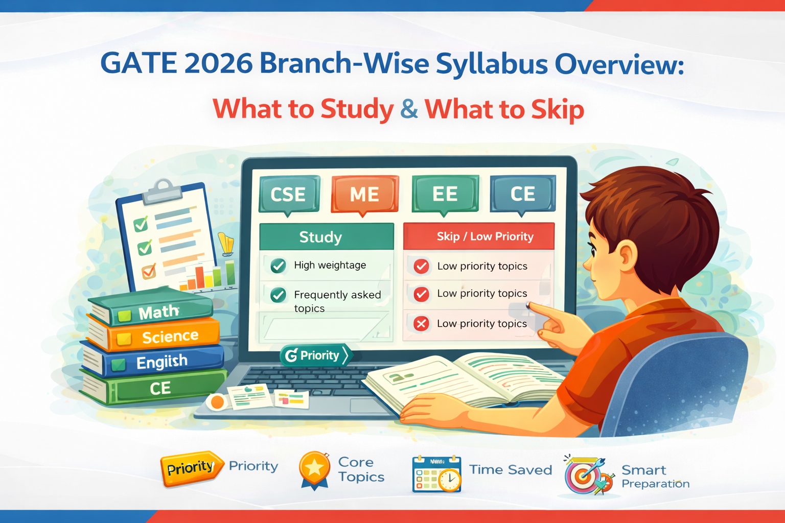 GATE 2026 Branch-Wise Syllabus Overview: What to Study & What to Skip