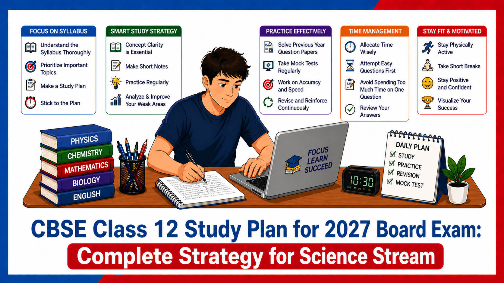 CBSE Class 12 Science Study Plan 2027: PCM, PCB Strategy & Books ...
