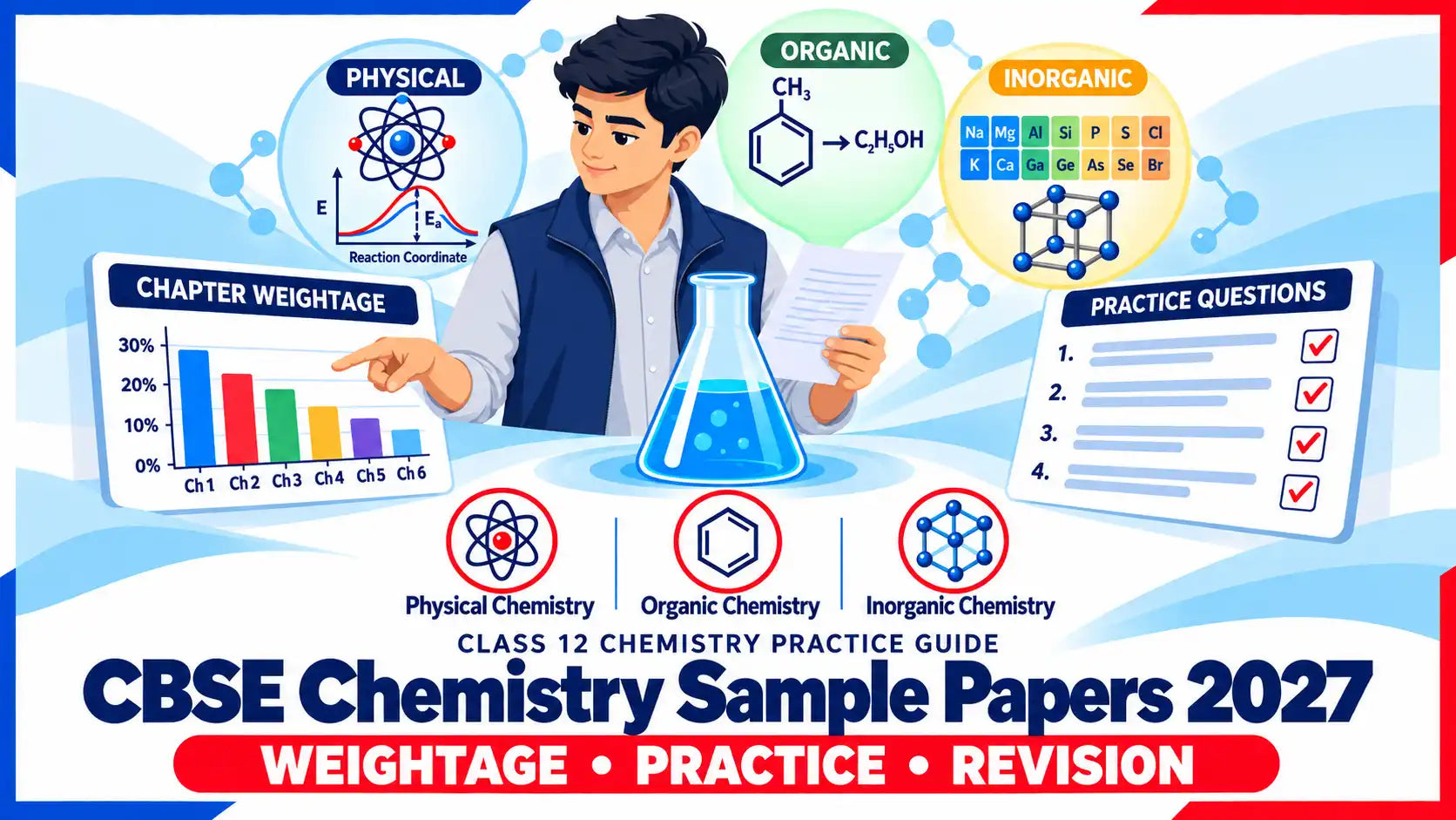 Quotation Mark Format Examples CBSE Class 12 Chemistry Sample Papers 2027: Weightage & Practice