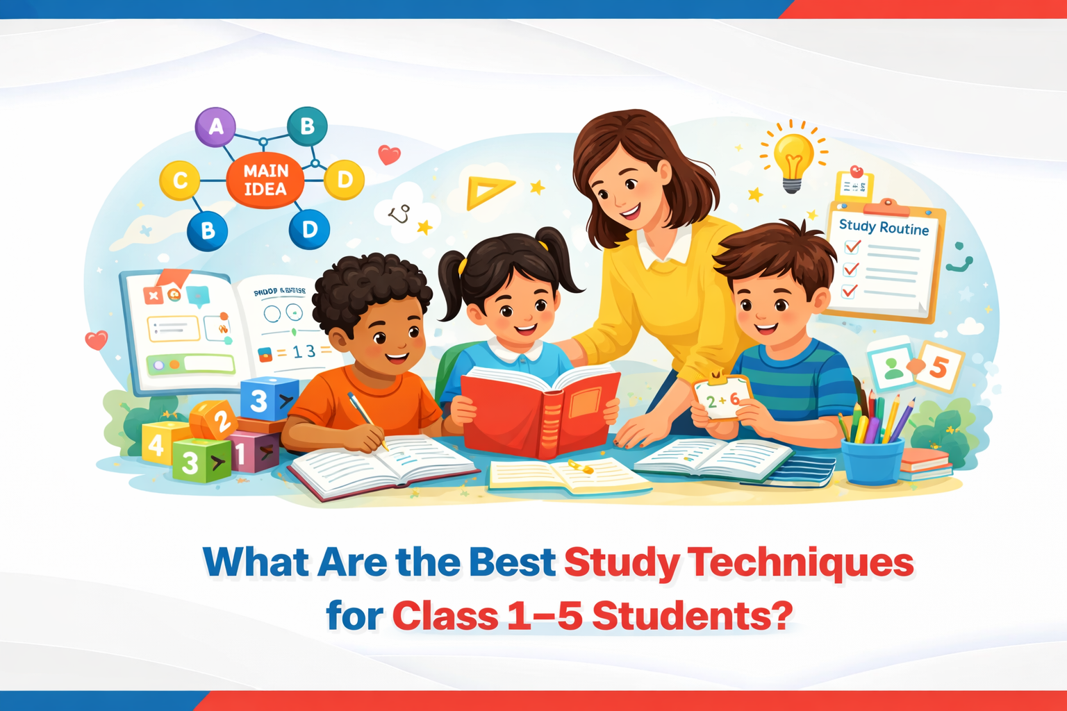 What Are the Best Study Techniques for Class 1–5 Students?