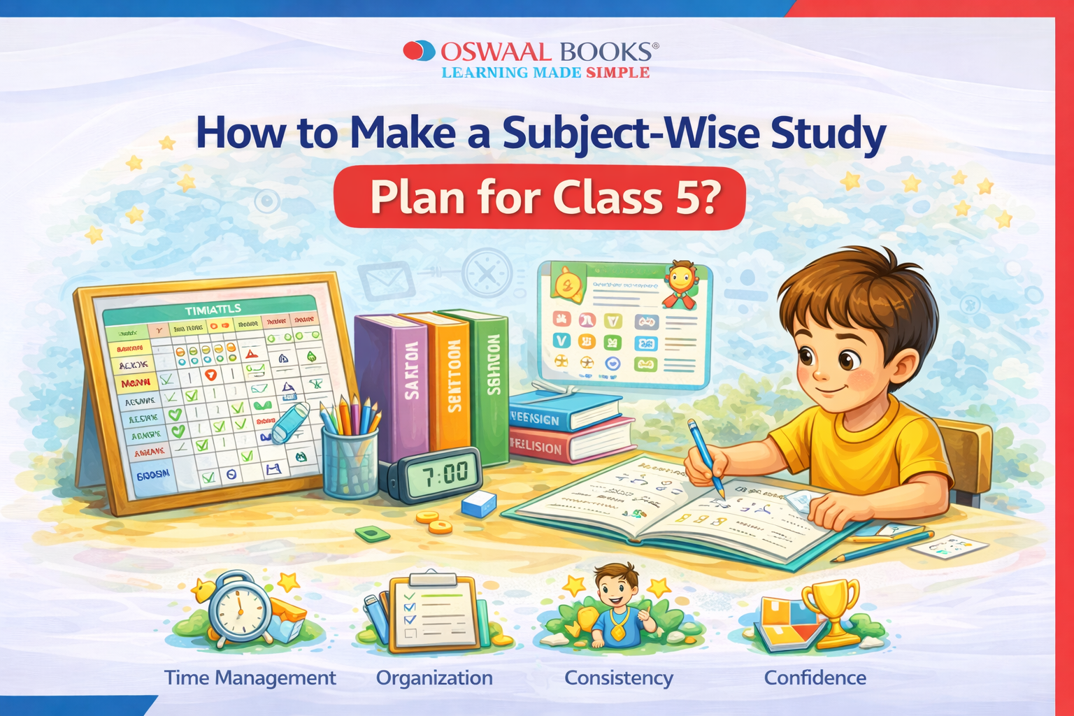 How to Make a Subject-Wise Study Plan for Class 5?