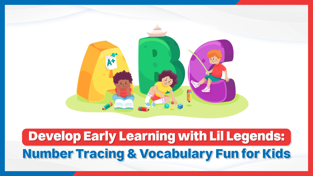 Develop Early Learning with Lil Legends: Number Tracing & Vocabulary Fun for Kids