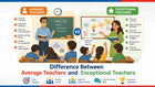 Difference Between Average Teachers and Exceptional Teachers