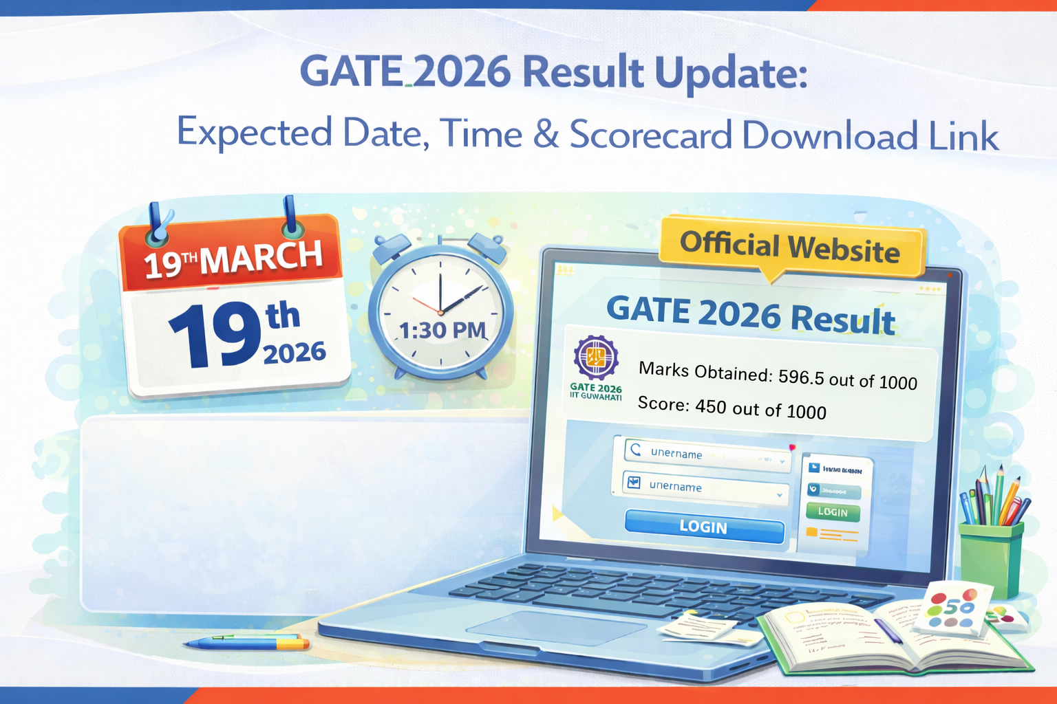 GATE 2026 Result Live Update: Expected Date, Time & Scorecard Download Link