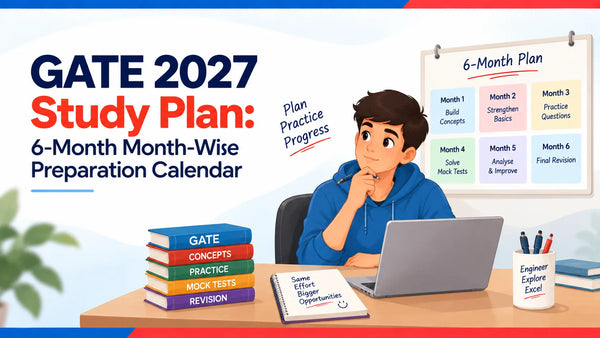 GATE 2027 Study Plan: 6-Month Month-Wise Preparation Calendar