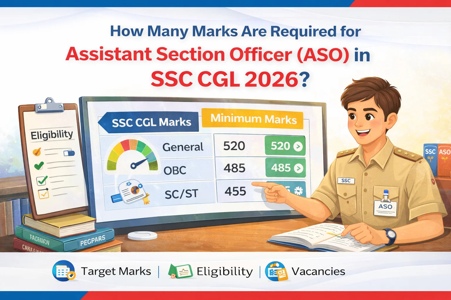 How Many Marks Are Required for Assistant Section Officer (ASO) in SSC CGL 2026?
