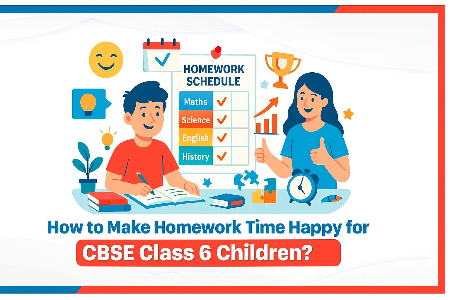 How to Make Homework Time Happy for CBSE Class 6 Children?