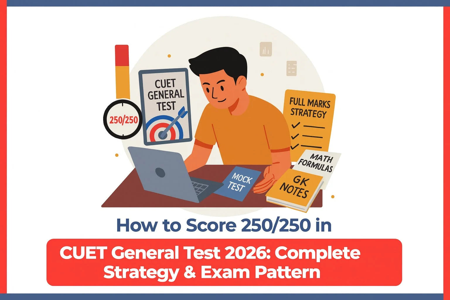 How to Score 250/250 in the CUET General Test 2026: Complete Strategy & Exam Pattern