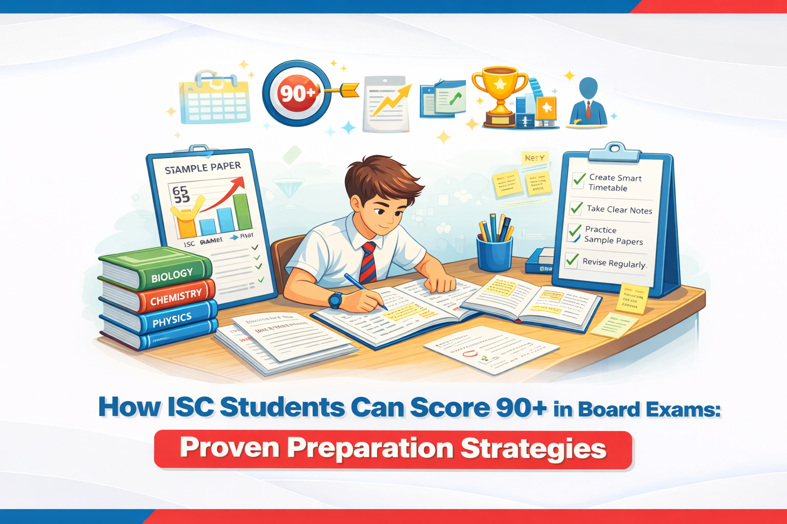 How ISC Students Can Score 90+ in Board Exams: Proven Preparation Strategies