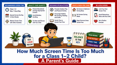 How Much Screen Time Is Too Much for a Class 1–2 Child? A Parent's Guide