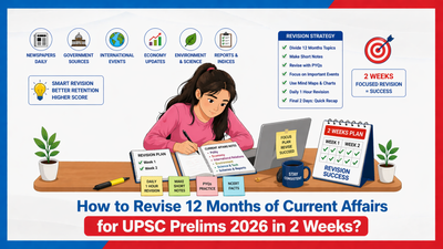How to Revise 12 Months of Current Affairs for UPSC Prelims 2026 in 2 Weeks? 