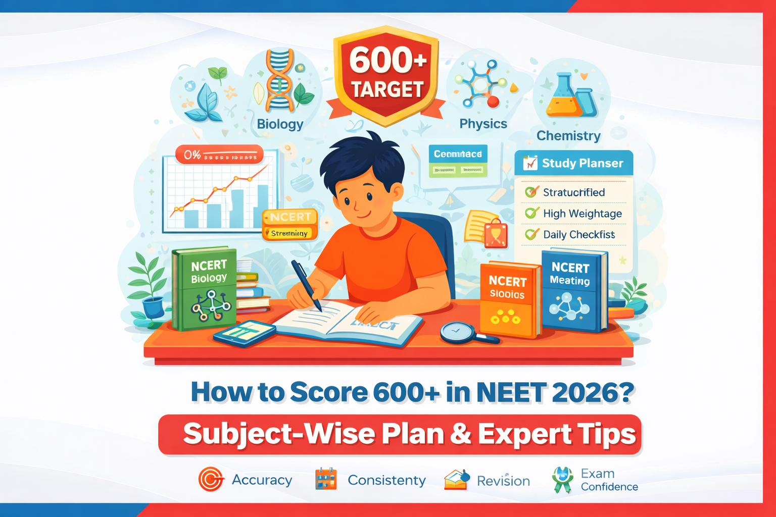 How to Score 600+ in NEET 2026? Subject-Wise Plan & Expert Tips 