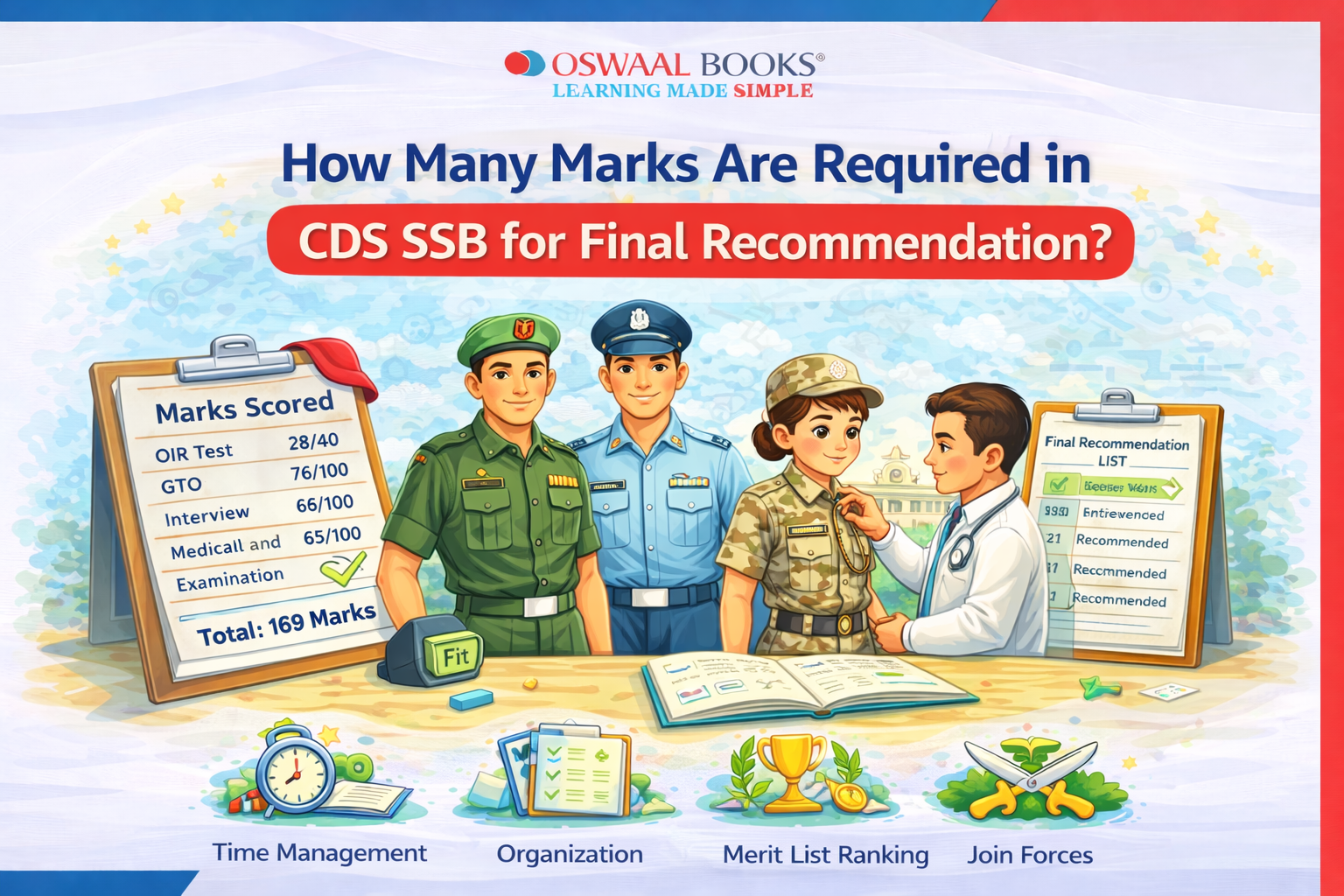 How Many Marks Are Required in CDS SSB for Final Recommendation?