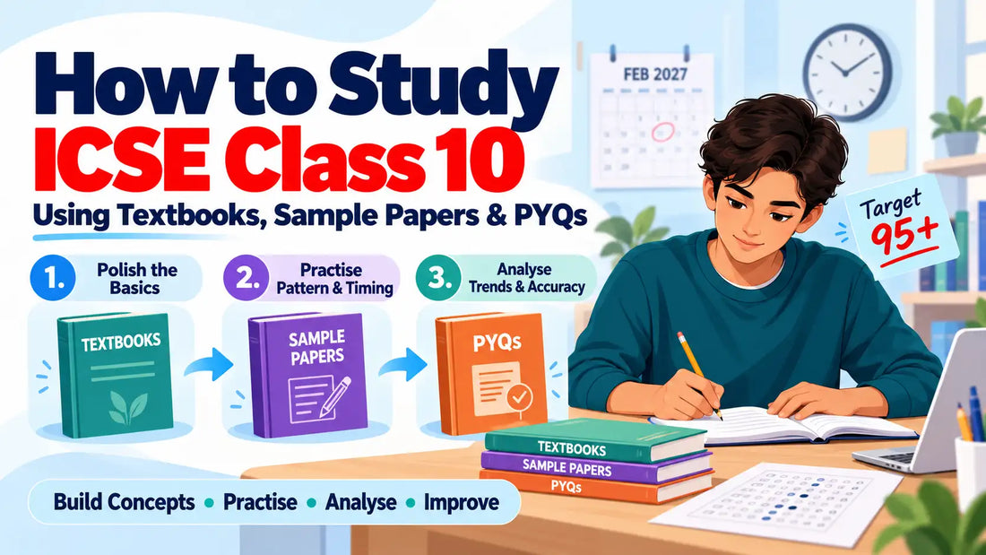 How to Study ICSE Class 10 Using Textbooks, Sample Papers and PYQs?