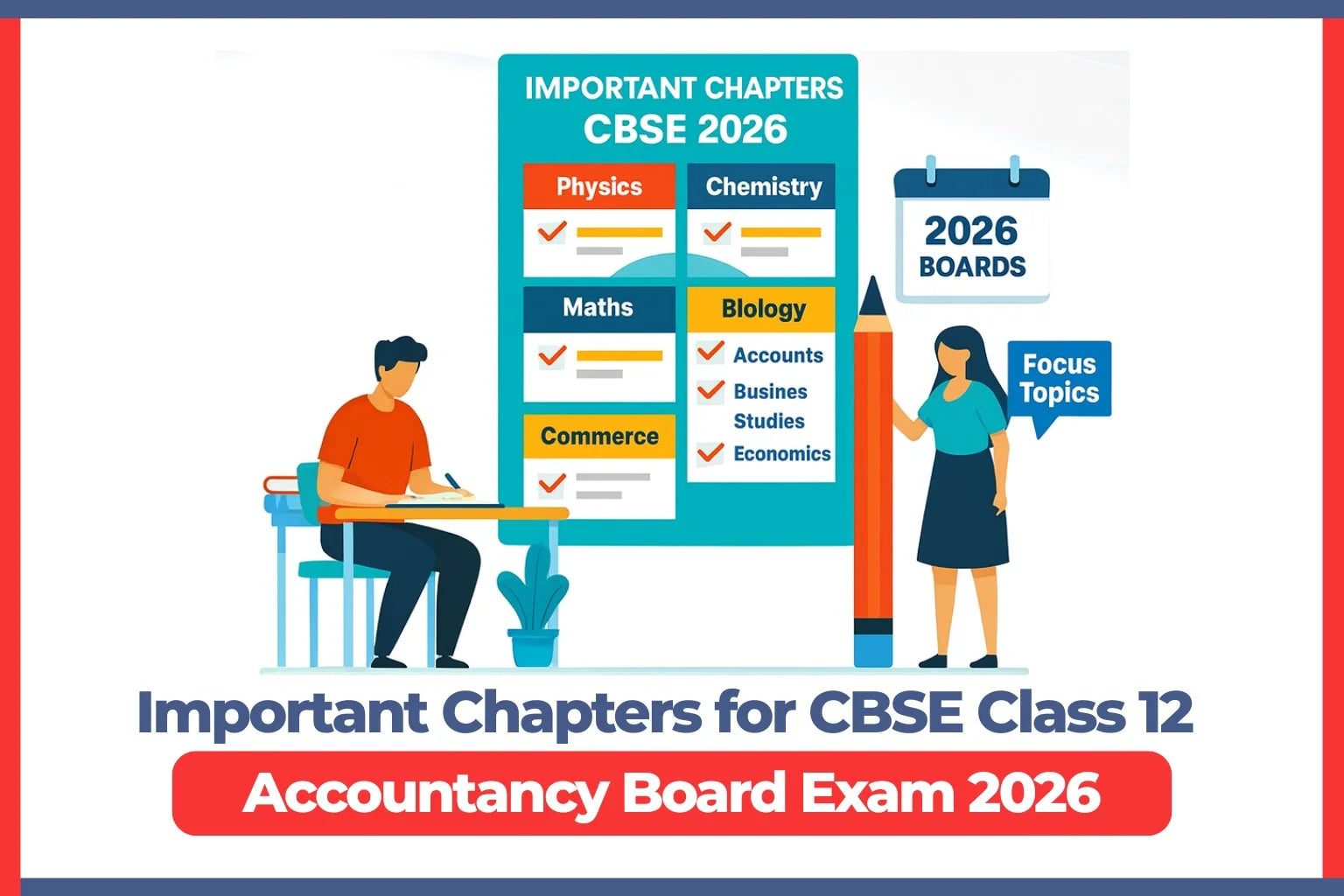 Important Chapters for CBSE Class 12 Accountancy Board Exam 2026