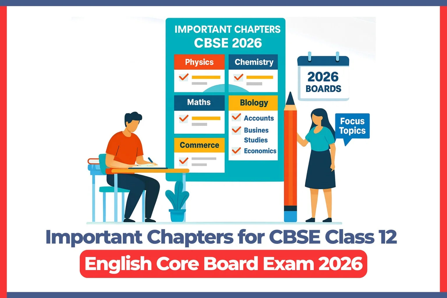 Important Chapters for CBSE Class 12 English Core Board Exam 2026