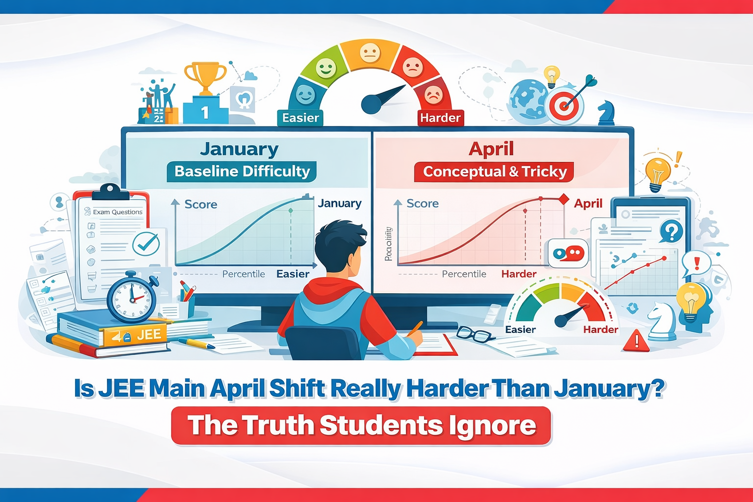 Is JEE Main April Shift Really Harder Than January? The Truth Students Ignore