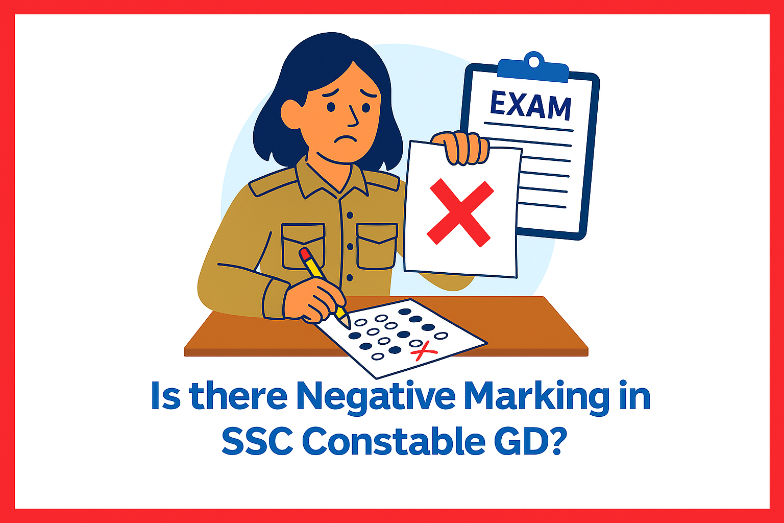 Is There Negative Marking in SSC Constable GD?
