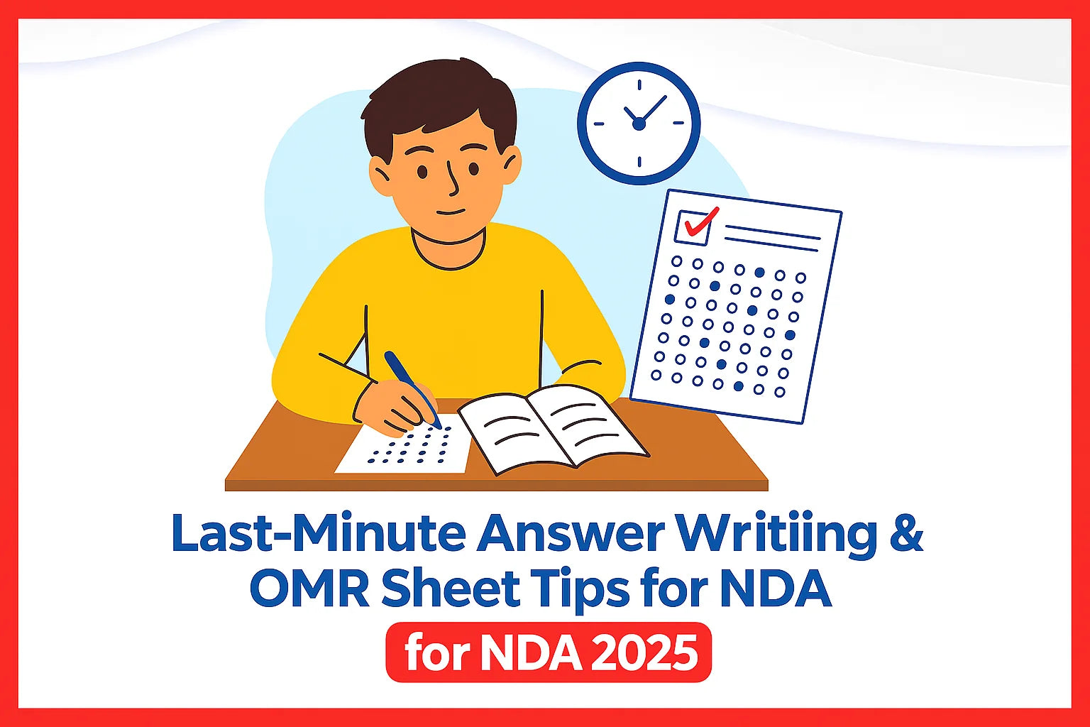 Last-Minute Answer Writing & OMR Sheet Tips for NDA 2025