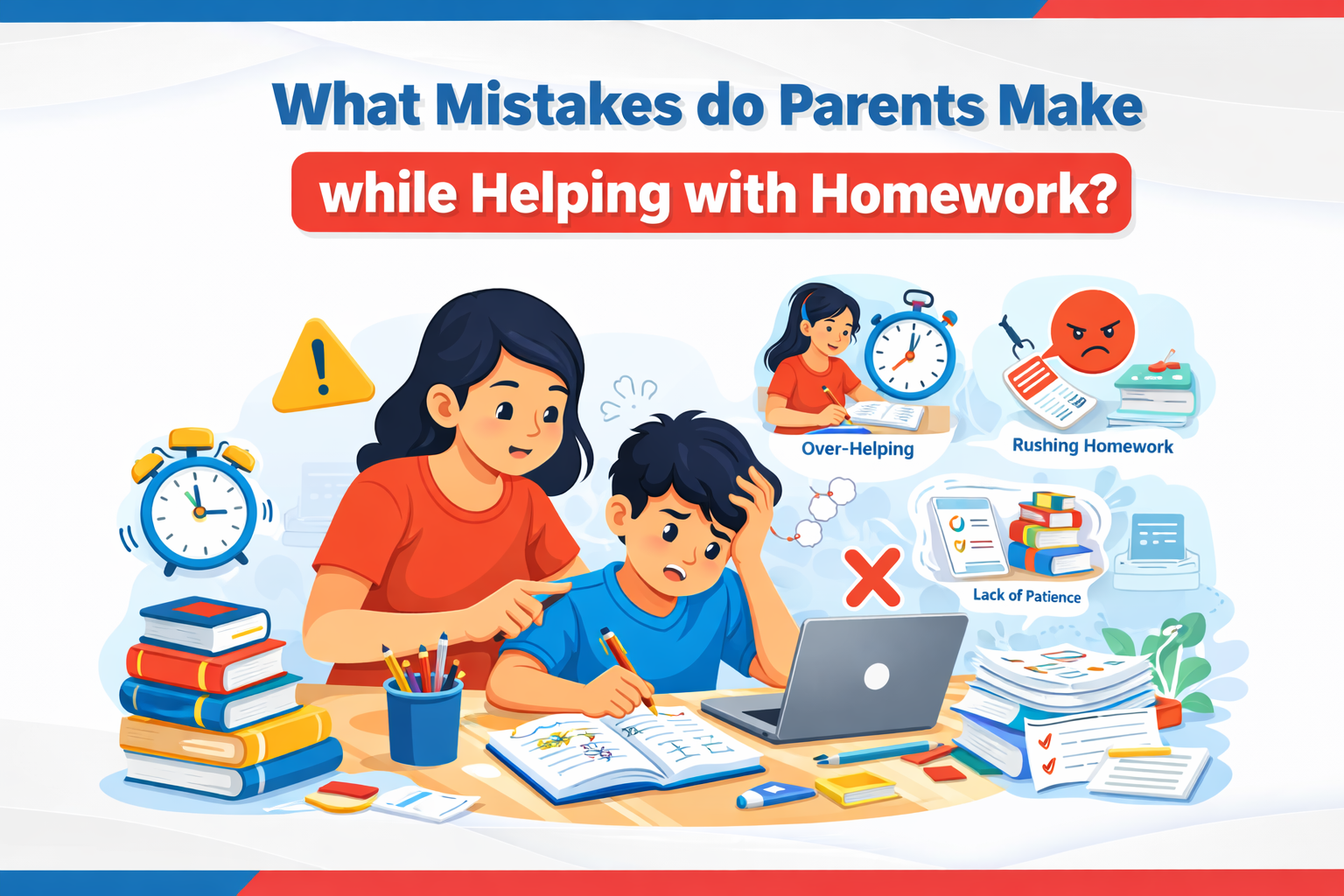 What mistakes parents make while helping with homework? 