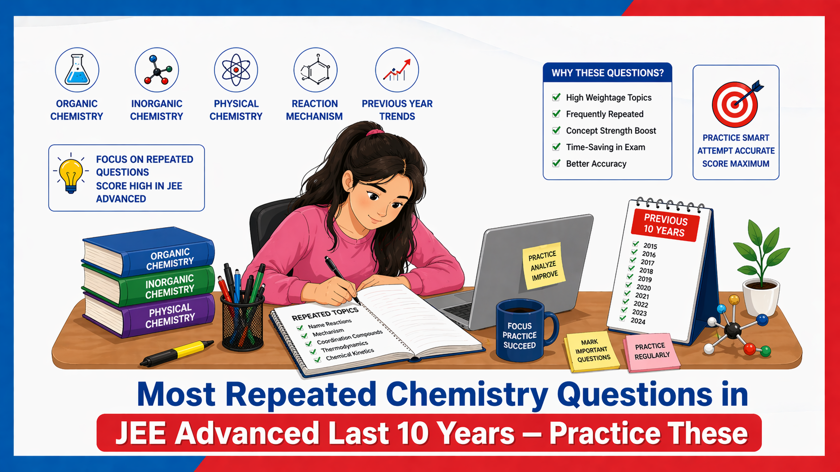 Most Repeated Chemistry Questions in JEE Advanced Last 10 Years — Practice These