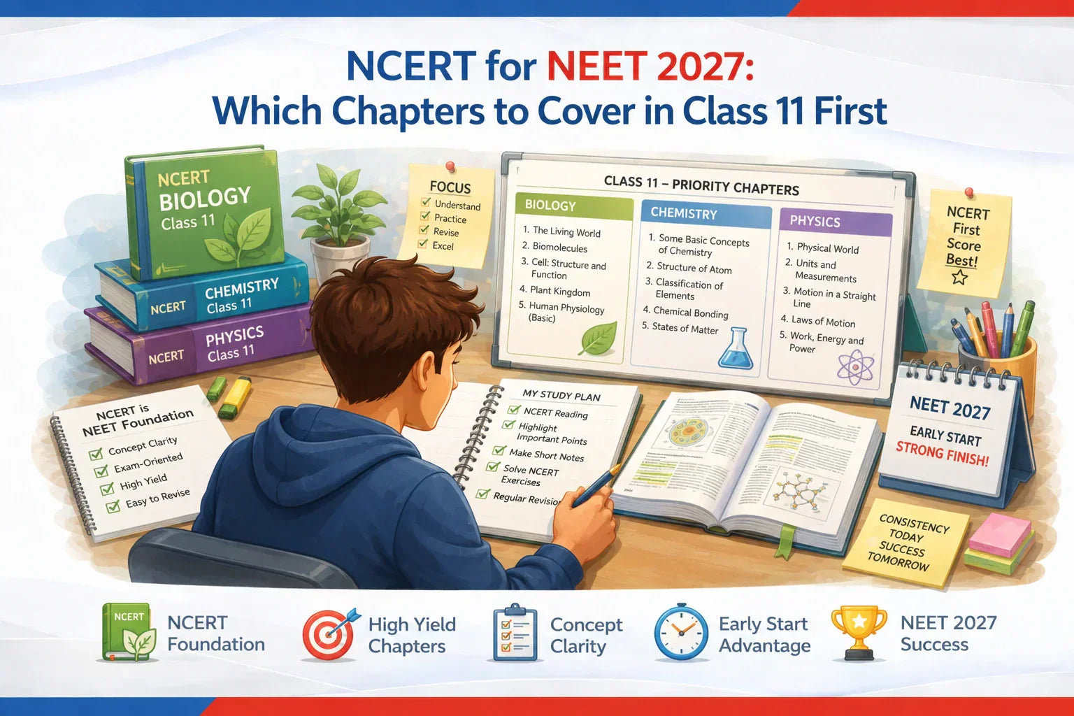 NCERT for NEET 2027: Which Chapters to Cover in Class 11 First