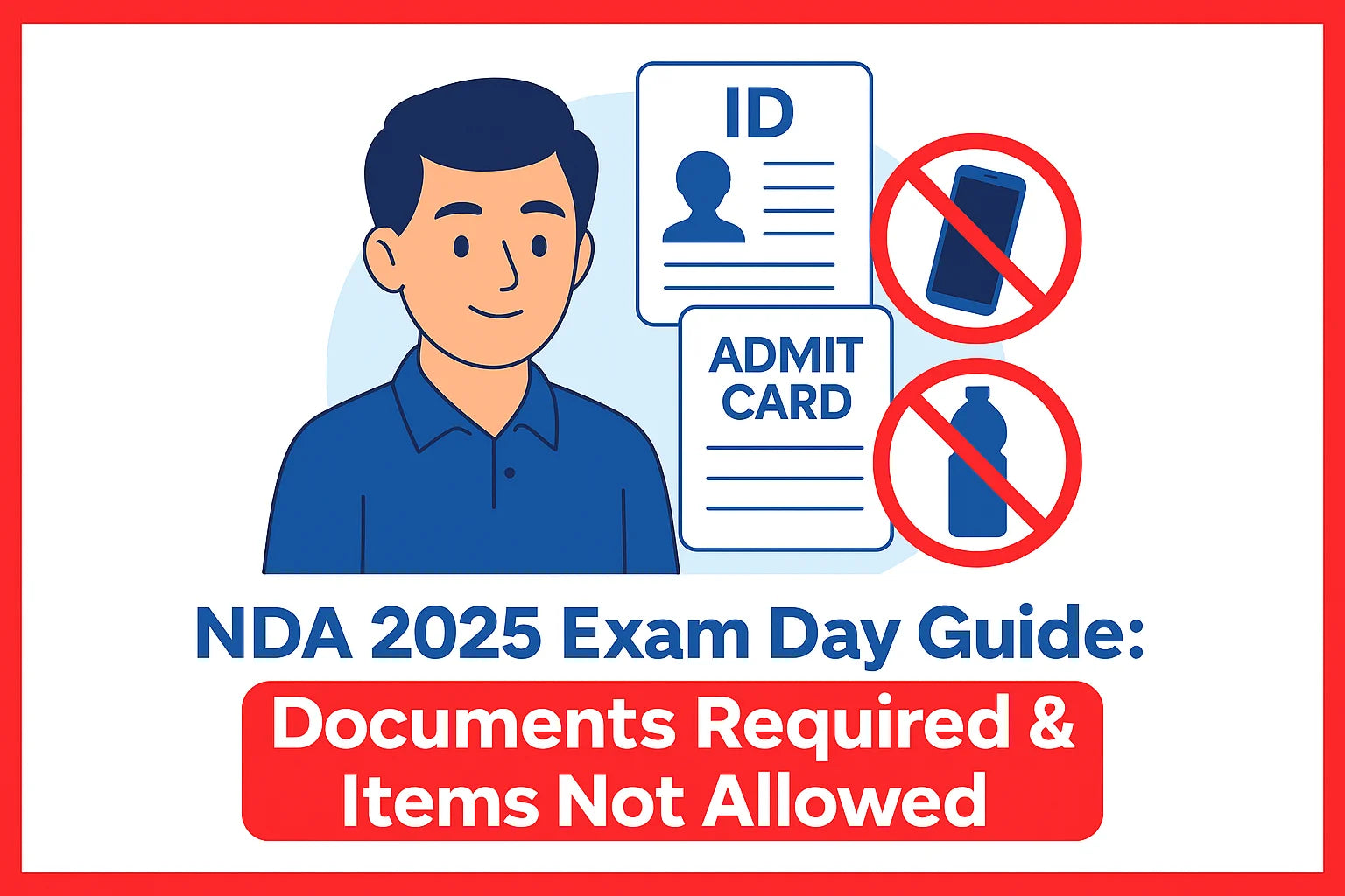 NDA 2025 Exam Day Guide: Documents Required & Items Not Allowed