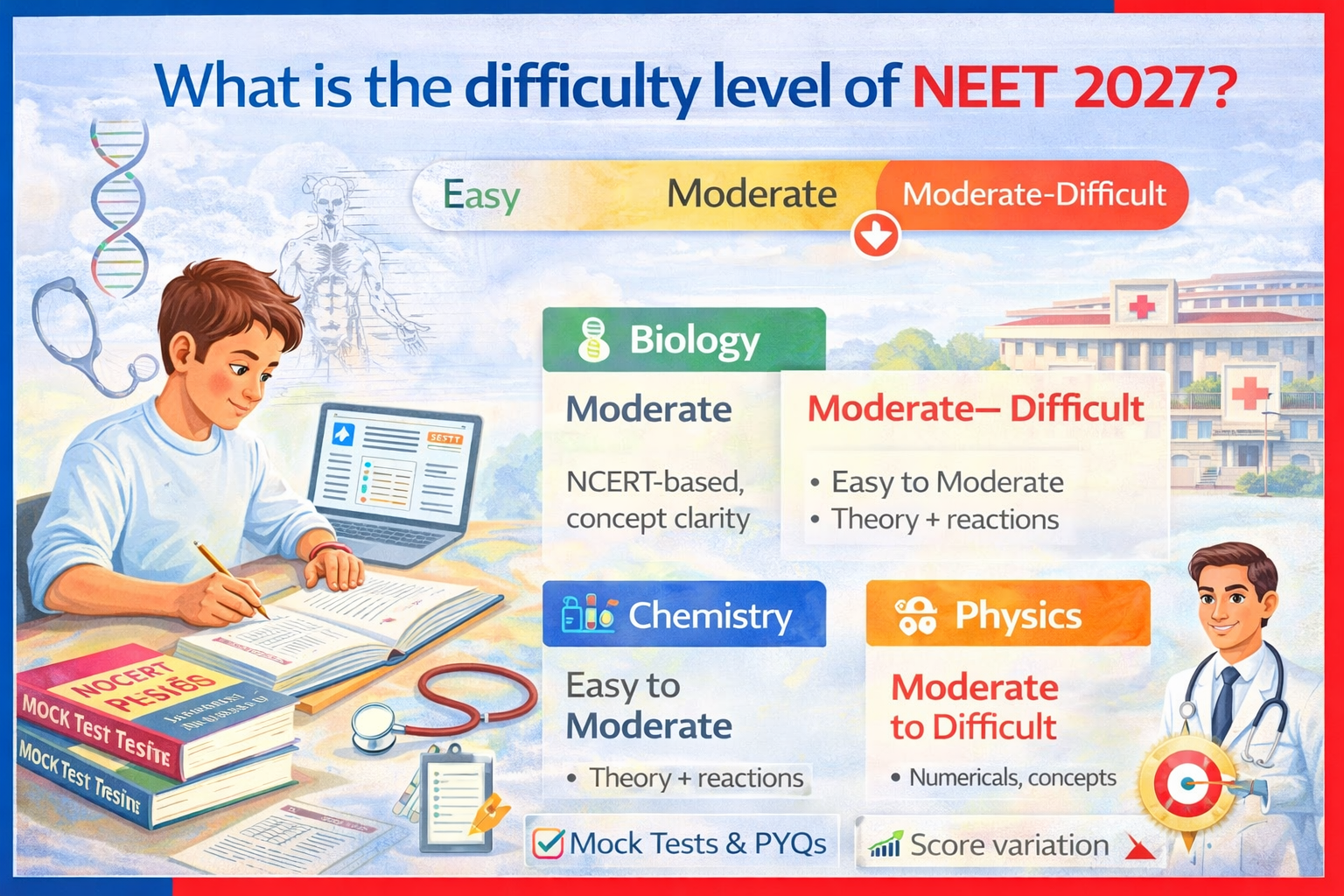 What is the Difficulty Level of NEET 2027?