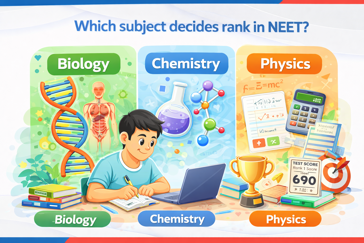 Which Subject Decides Rank in NEET? 
