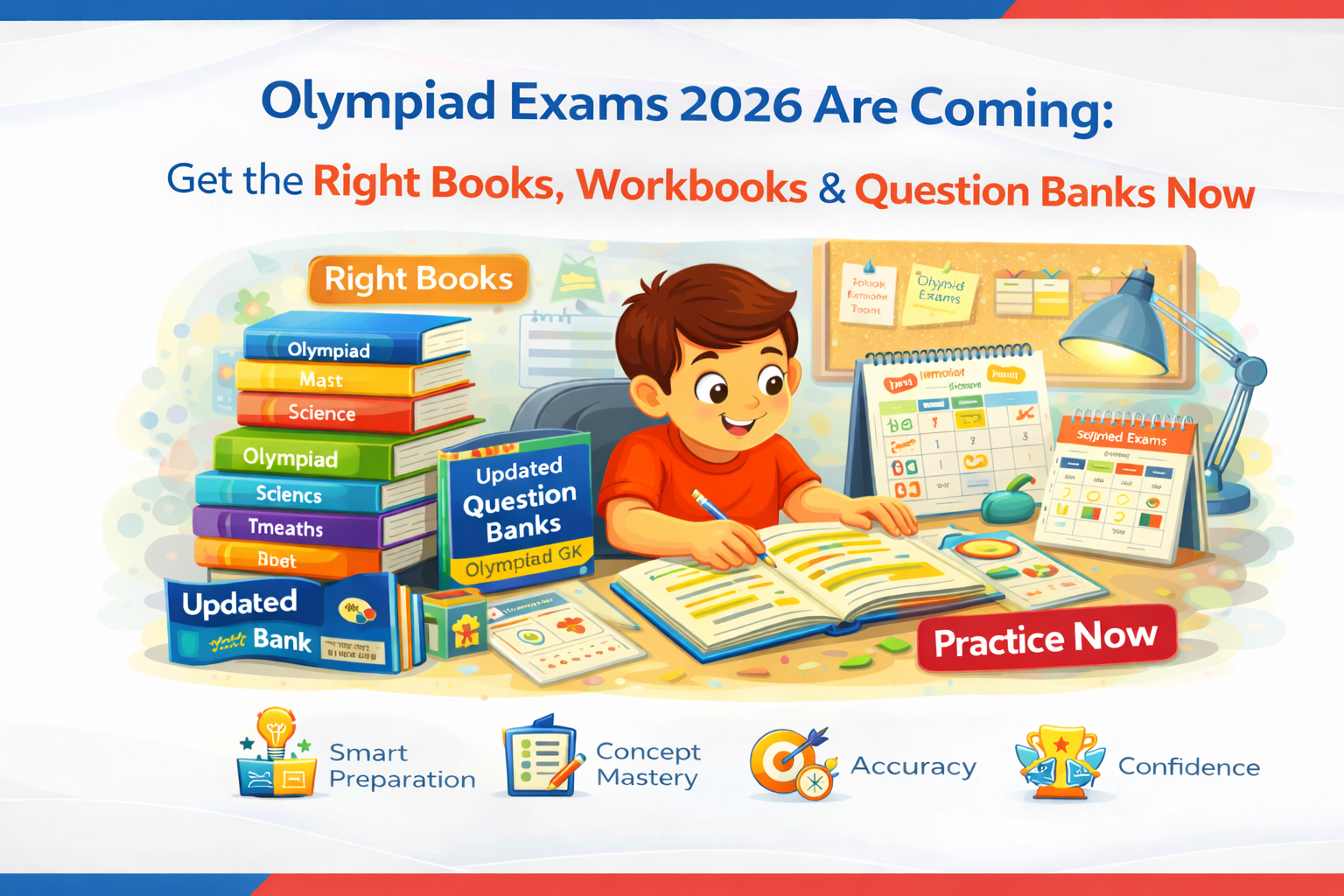 Olympiad Exams 2026 Are Coming: Get the Right Books, Workbooks & Question Banks Now