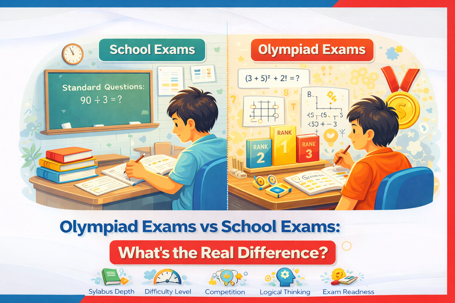 Olympiad Exams vs School Exams: What’s the Real Difference?