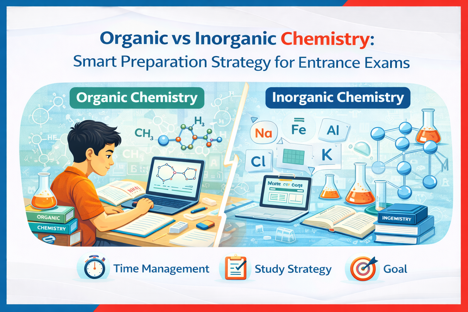 Organic vs Inorganic Chemistry: Smart Preparation Strategy for Competitive Exams 