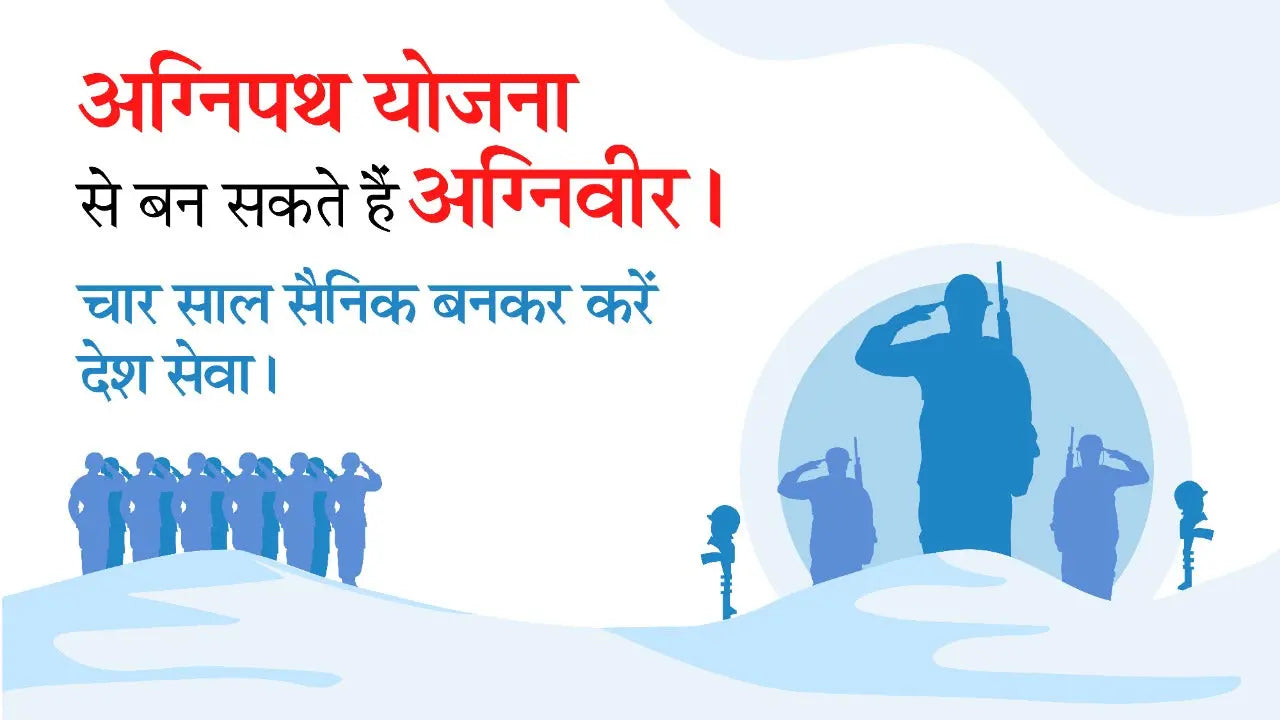 अग्निपथ योजना से बन सकते हैं अग्निवीर| चार साल सैनिक बनकर करें देश सेवा|