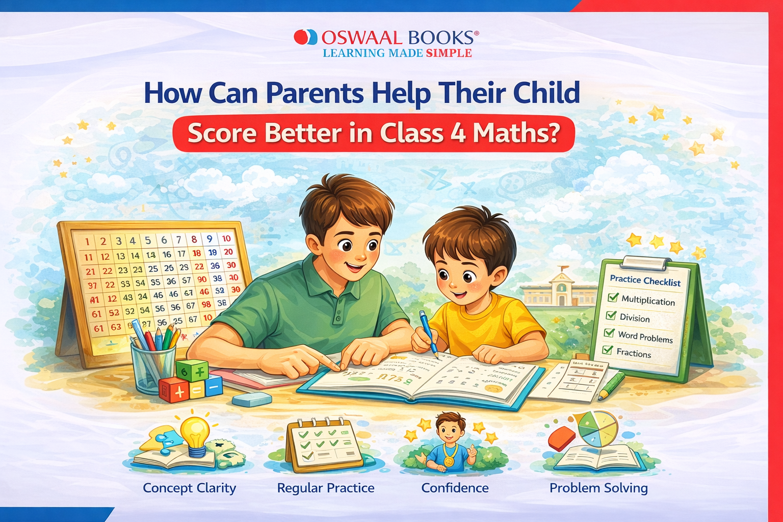 How Can Parents Help Their Child Score Better in Class 4 Maths?