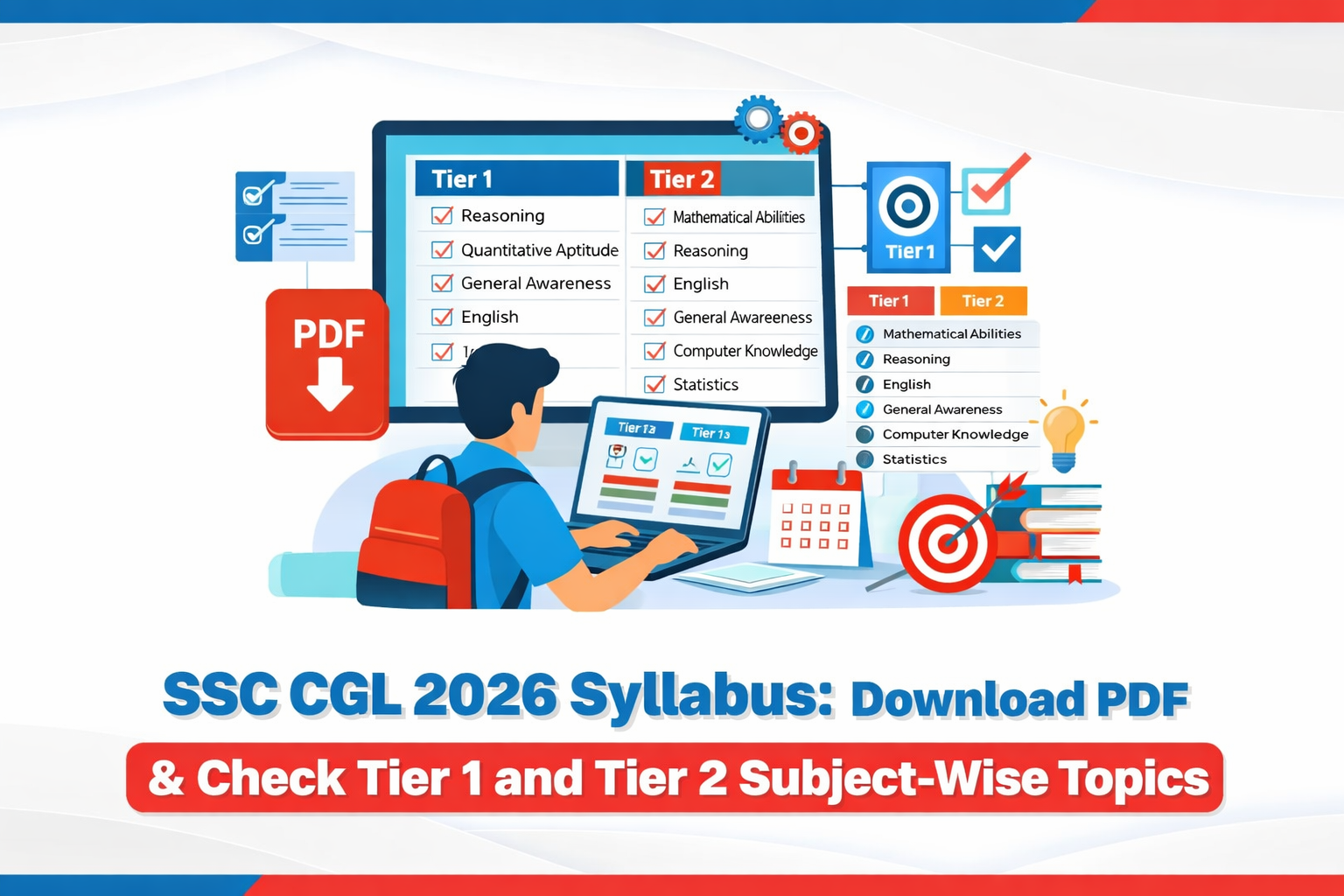 SSC CGL 2026 Syllabus: Download PDF & Check Tier 1 and Tier 2 Subject-Wise Topics 