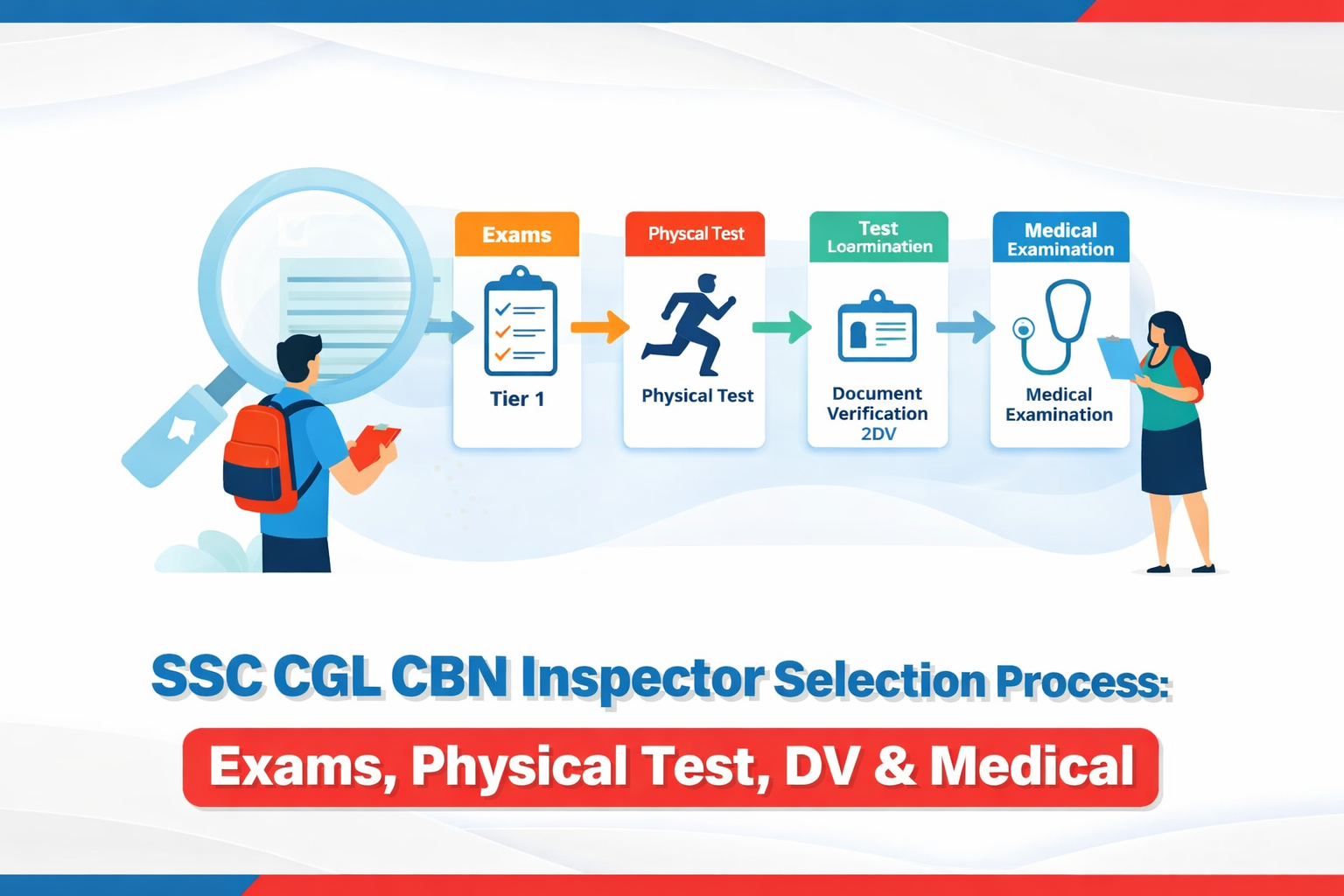 SSC CGL CBN Inspector Recruitment Process 2026: Exam Stages & Physical Test Details 