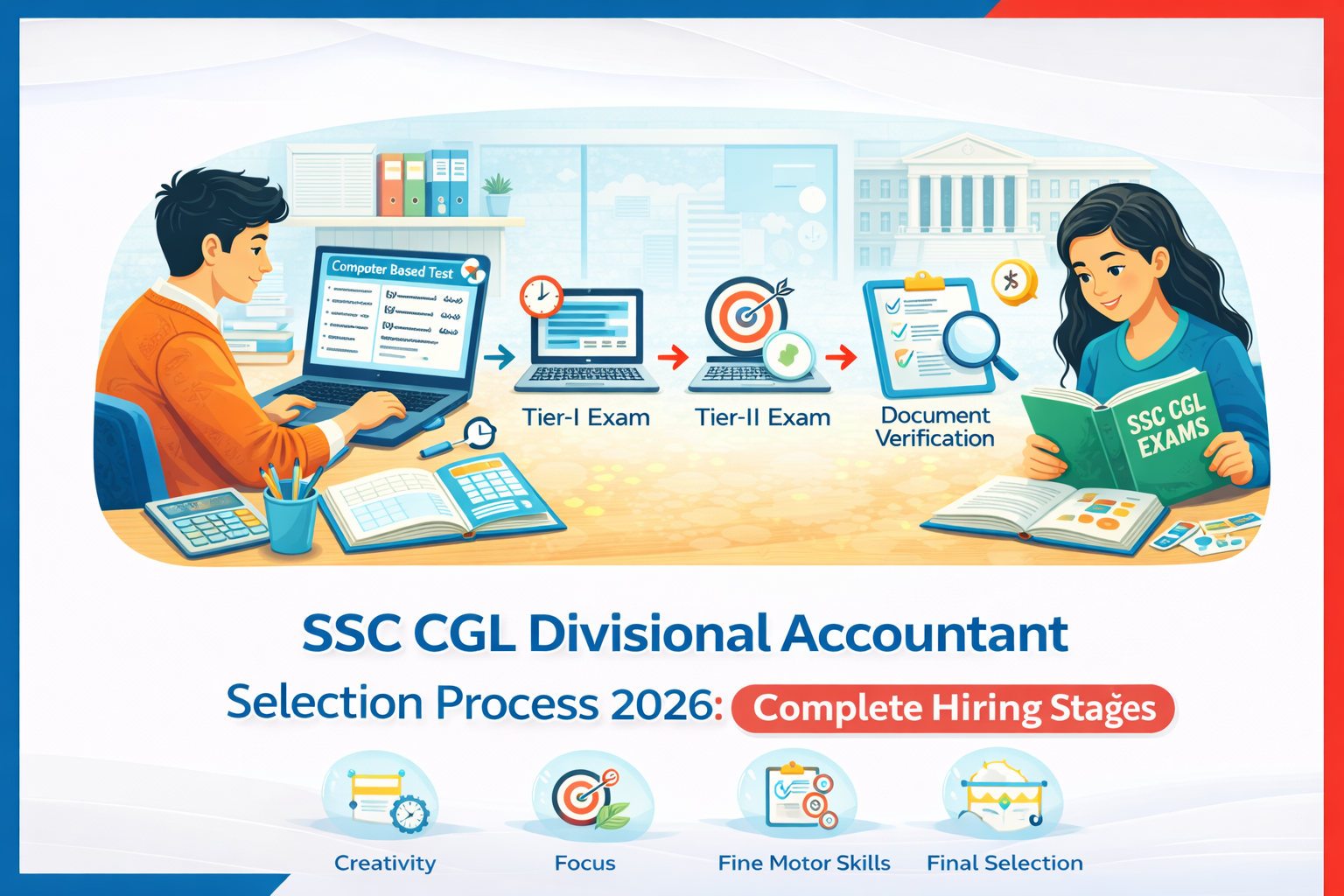 SSC CGL Divisional Accountant Selection Process 2026: Complete Hiring Stages