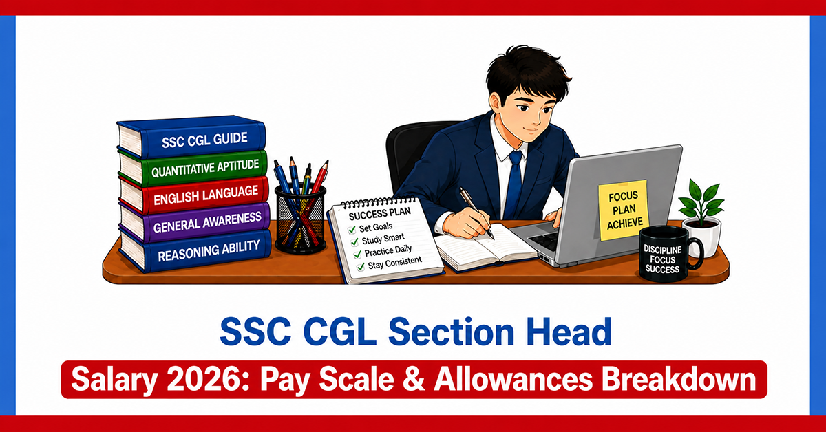 SSC CGL Section Head Salary 2026: Pay Scale & Allowances Breakdown