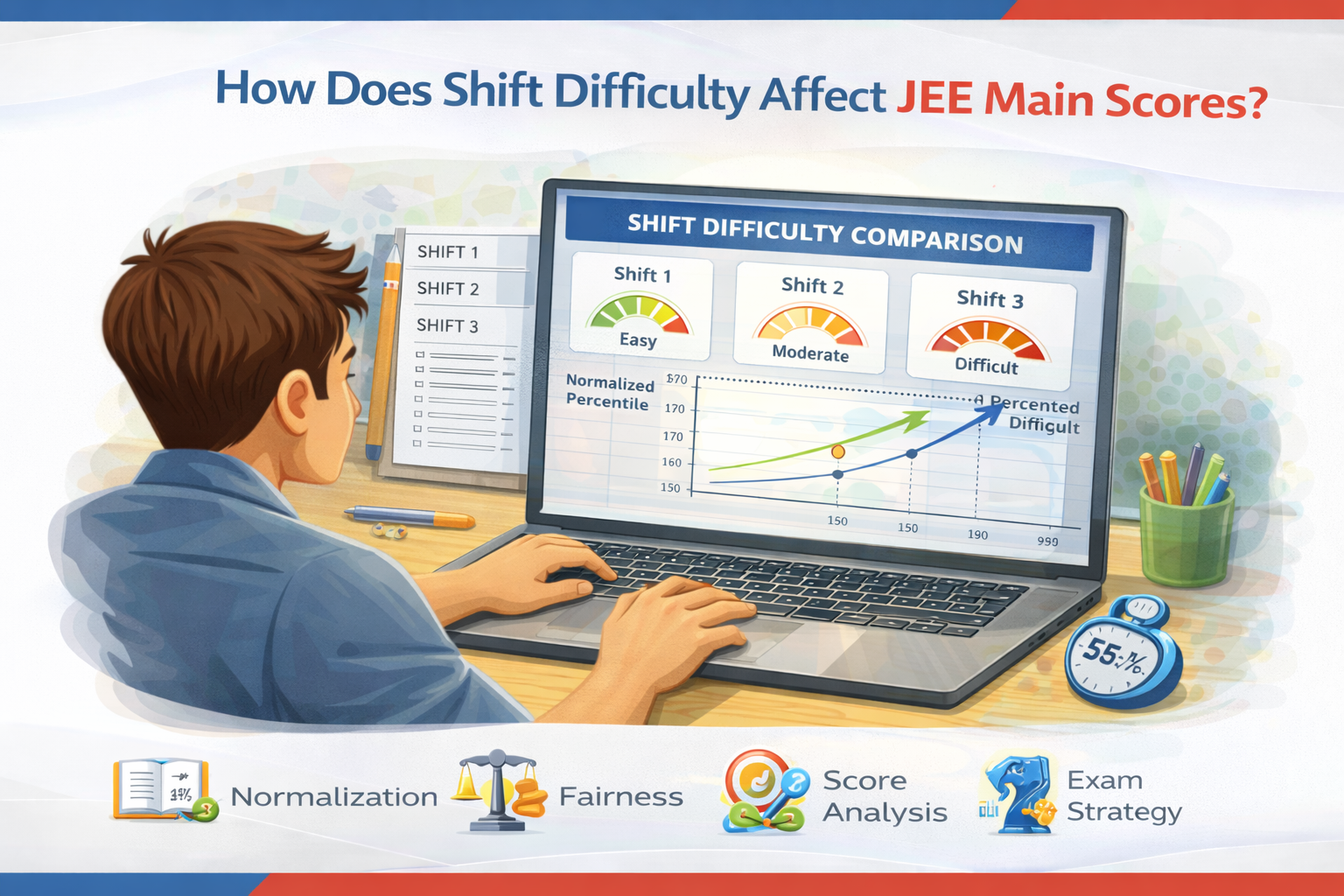 How Does Shift Difficulty Affect JEE Main Scores? 