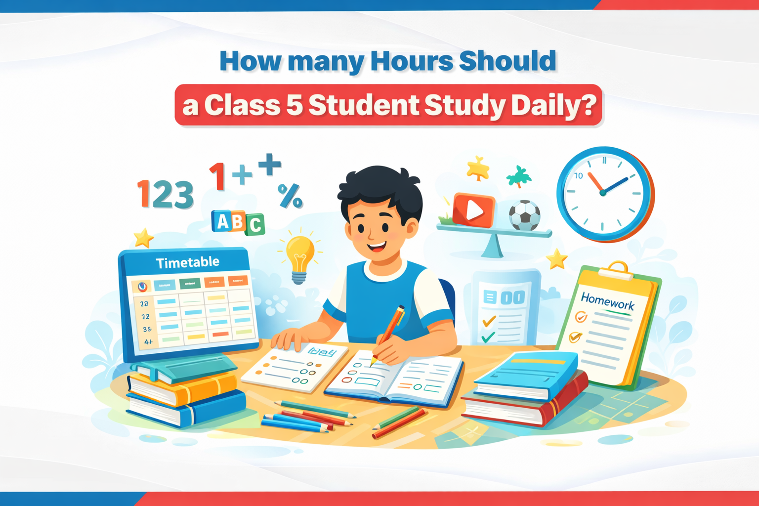 How Many Hours Should a Class 5 Student Study Daily?