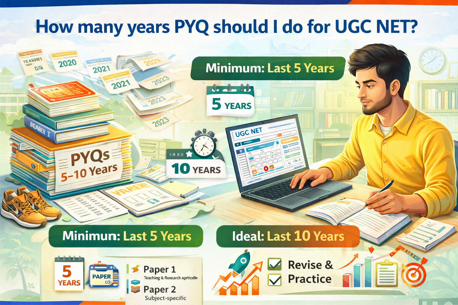 How Many Years PYQ Should I Do for UGC NET? 
