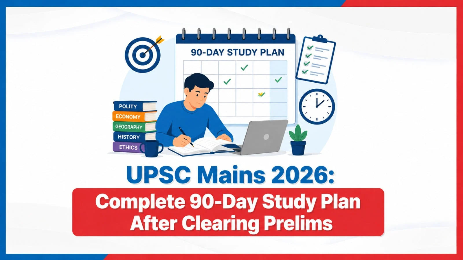 UPSC Mains 2026: Complete 90-Day Study Plan After Clearing Prelims 